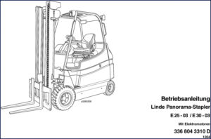 linde e25, linde manual