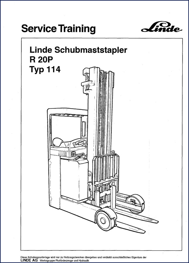linde r 20p training manual, linde manual, linde r
