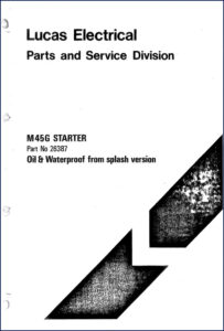 lucas electrical m45g 1977 service manual, lucas electrical service manual, lucas electrical electrical