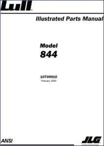 lull 844 2000 parts catalog, lull parts catalog, lull 844