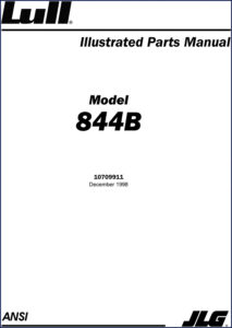 lull 844b 1998 parts catalog, lull parts catalog, lull 844b