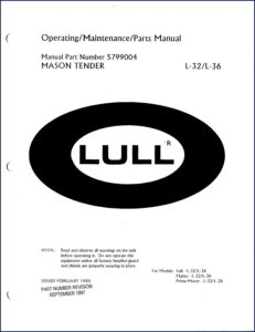 lull l, lull manual
