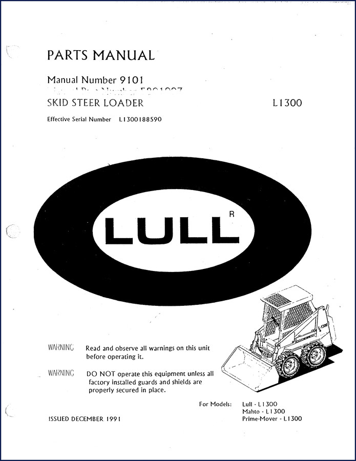 lull l1300 1991 parts catalog, lull parts catalog, lull l1300