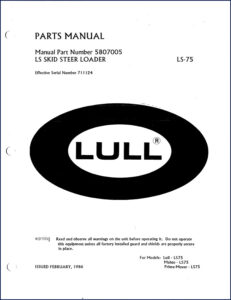 lull ls75, lull, lull manual, lull ls75,