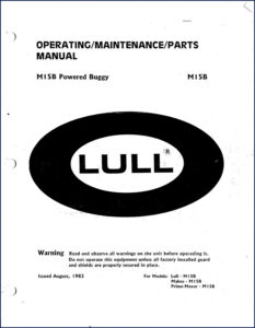 lull m15b 1983 service manual, lull service manual, lull m15b