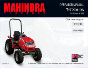 mahindra 2516 operator manual, manual,  2516