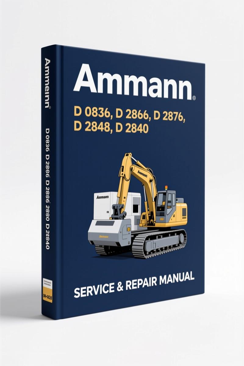 ammann d 0836, d 2866, d 2876, d, ammann manual, ammann d