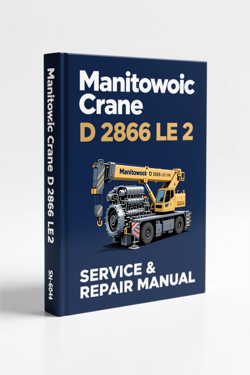 manitowoc crane d 2866 le 2 repair manual, manitowoc crane repair manual, manitowoc crane crane