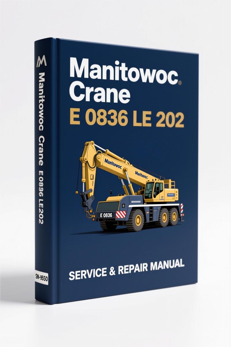 manitowoc crane e 0836 le 202 service manual, manitowoc crane service manual, manitowoc crane crane
