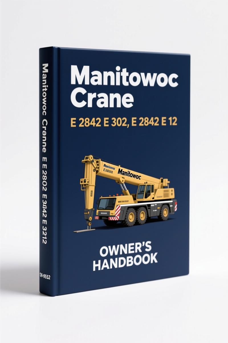 manitowoc crane e 2842 e 302, e 2842, manitowoc crane manual, manitowoc crane crane