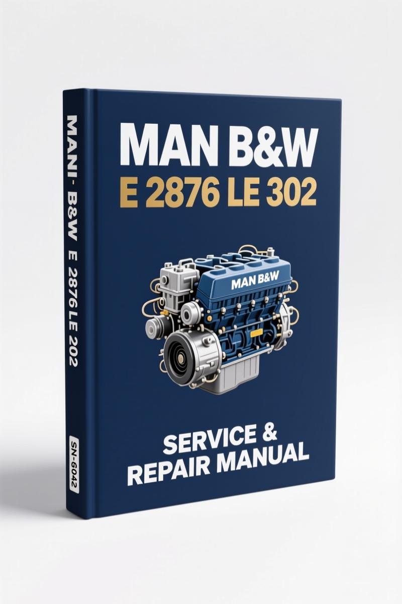 man b&w e 2876 le 302 repair manual, man b&w repair manual, man b&w b&w