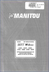 manitou 1432, 1542, 1635, 1742, 1850 2005 user, manitou manual, manitou 1432,
