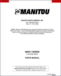 manitou 806917 parts catalog, manitou parts catalog, manitou 806917