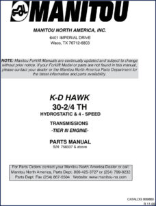 manitou k, manitou manual