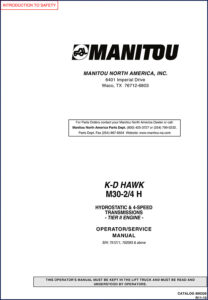 manitou k, manitou manual