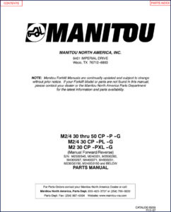 manitou m2 30, m2 40, m2 50, m4, manitou parts catalog, manitou m2