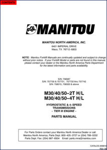 manitou m30, m40, m50 parts catalog, manitou parts catalog, manitou m30,