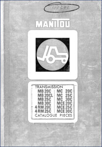 manitou mb 20c mc 20c mb 20cl mc, manitou parts catalog, manitou mb
