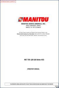 manitou mlt 735, manitou manual, manitou mlt