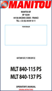 manitou mlt 840, manitou manual, manitou mlt