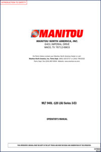 manitou mlt940, manitou manual