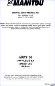 manitou mrt1850, mrt2150 2007 user manual, manitou manual, manitou mrt1850,