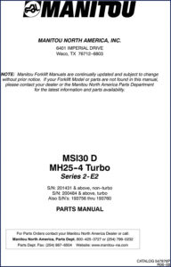 manitou msi30 d mh25, manitou manual, manitou msi30
