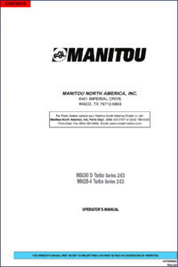 manitou msi30 d turbo series 2, manitou manual, manitou msi30
