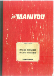 manitou mt 1436 r privilege, mt 1840 r, manitou manual, manitou mt