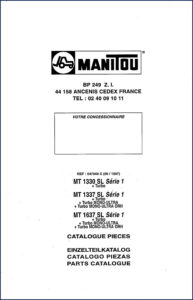 manitou mt1330, mt1337, mt1637 1997 parts catalog, manitou parts catalog, manitou mt1330,