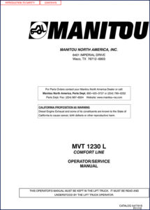 manitou mvt 1230 l operators manual, manitou manual, manitou mvt