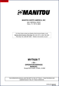 manitou mvt628t operators manual, manitou manual, manitou mvt628t