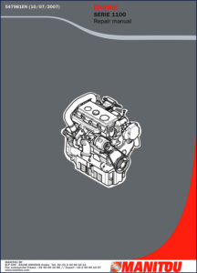 manitou serie 1100 engine 2007 repair manual, manitou repair manual, manitou serie