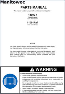 manitowoc 11000 parts catalog, manitowoc parts catalog, manitowoc 11000