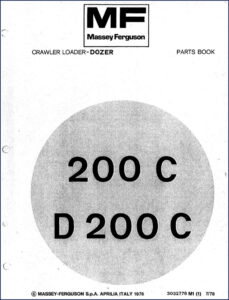 massey ferguson 200 c, d 200 c 1978, massey ferguson parts catalog, massey ferguson ferguson