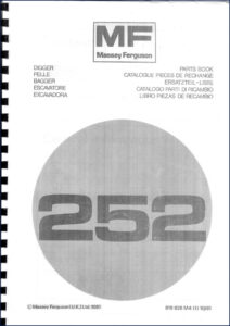 massey ferguson 252 1981 parts catalog, massey ferguson parts catalog, massey ferguson ferguson