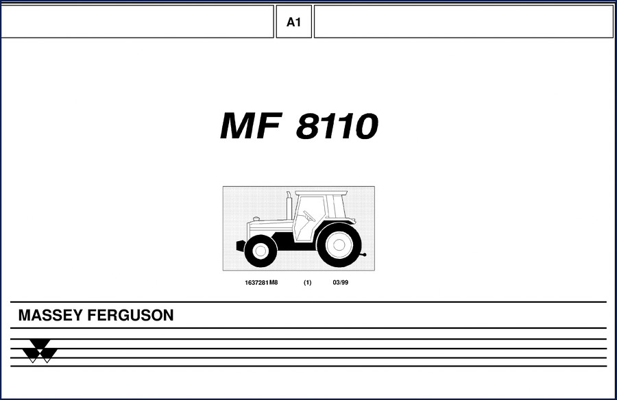 massey ferguson 8110 1999 technical manual, massey ferguson manual, massey ferguson ferguson