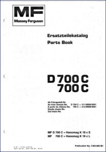 massey ferguson d 700 c, 700 c 1976, massey ferguson parts catalog, massey ferguson ferguson