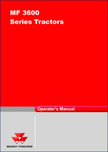 massey ferguson mf 3600 operators manual, massey ferguson manual, massey ferguson ferguson