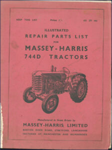 massey, massey-harris manual