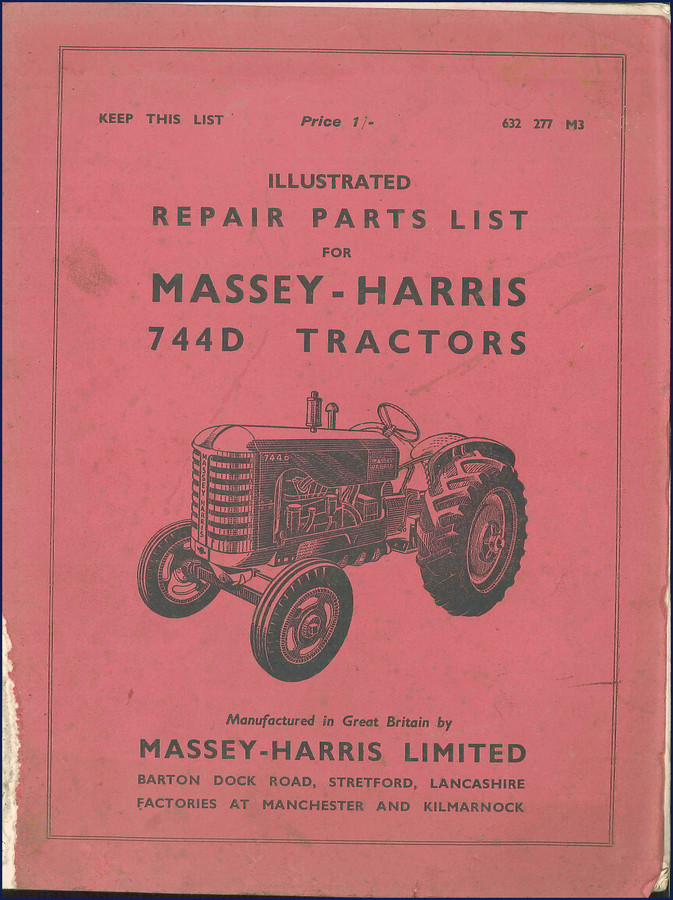 massey, massey-harris manual