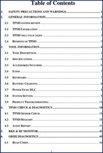 maxitpms ts601 diagnostics manual, maxitpms manual, maxitpms ts601