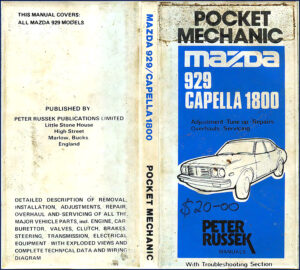 mazda 929 1977 repair manual, mazda repair manual, mazda 929