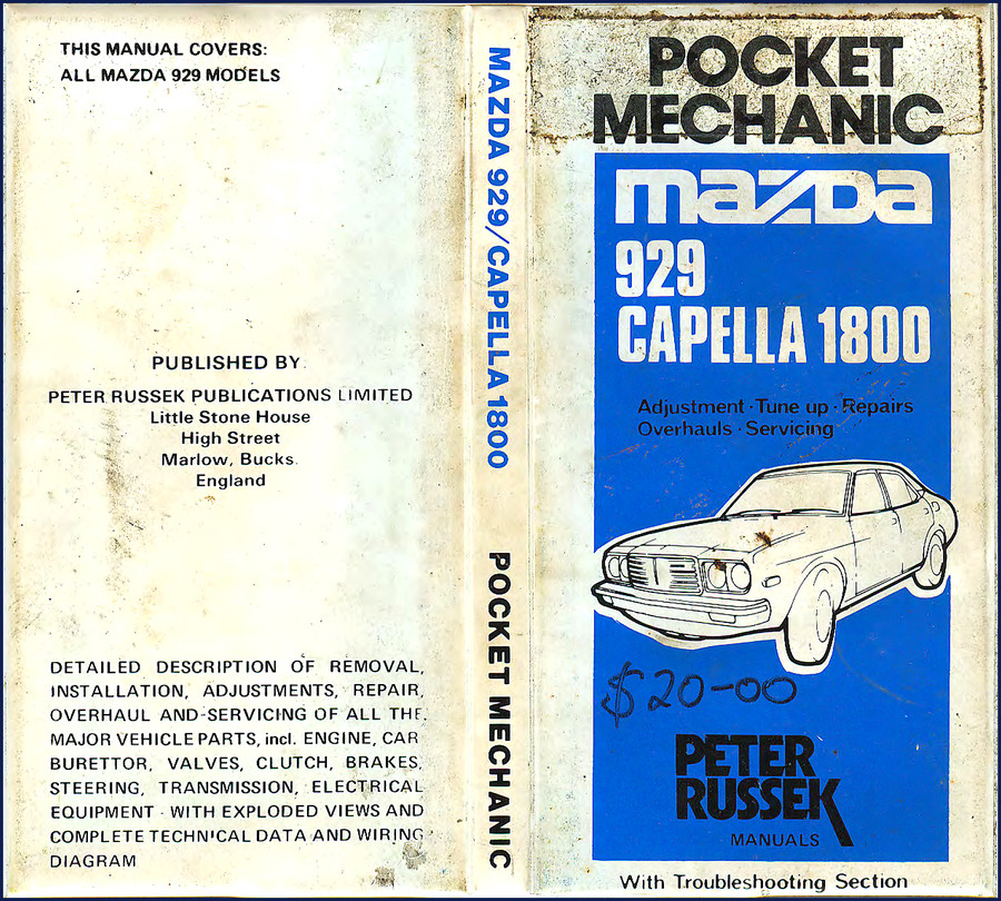 mazda 929 1977 repair manual, mazda repair manual, mazda 929