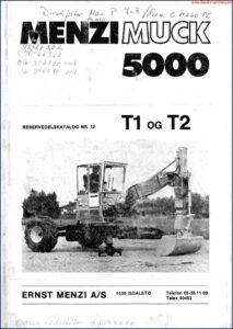 menzi muck 5000 t1 t2 parts catalog, menzi muck parts catalog, menzi muck muck