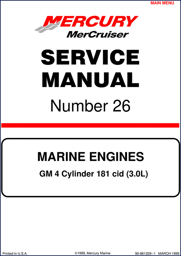 mercury marine gm 4 cylinder 181 cid 1999, mercury marine service manual, mercury marine marine