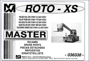 merlo p 25.11, p 30.13 parts catalog, merlo parts catalog, merlo p
