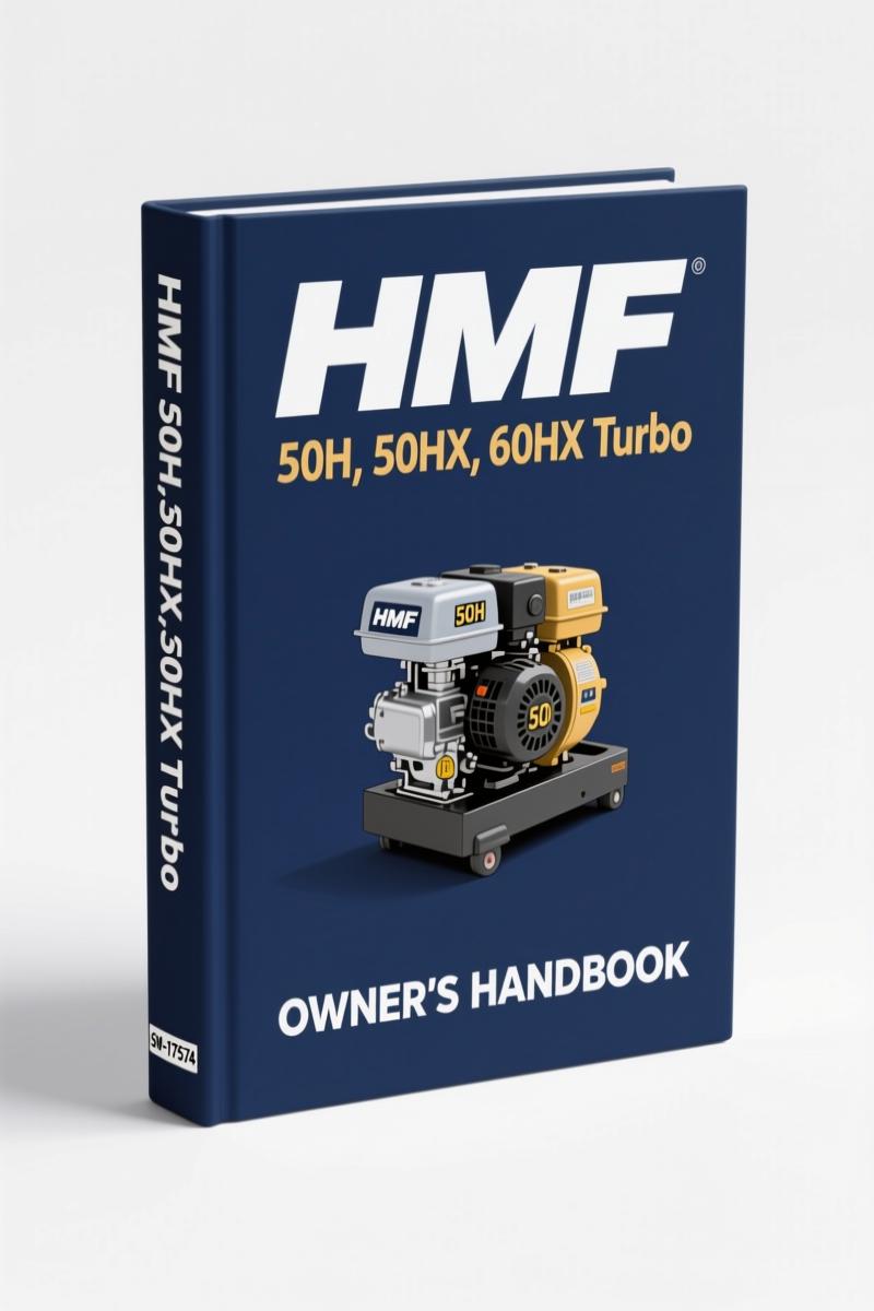 hmf 50h, 50hx, 60hx turbo operators manual, hmf manual, hmf 50h,