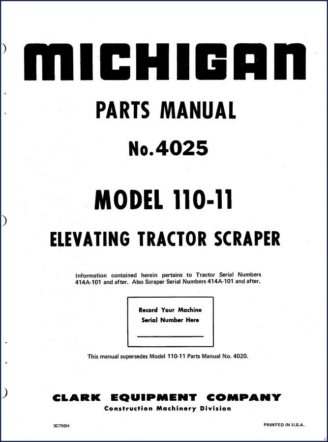 michigan 110, michigan manual