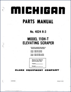 michigan 110h, michigan manual